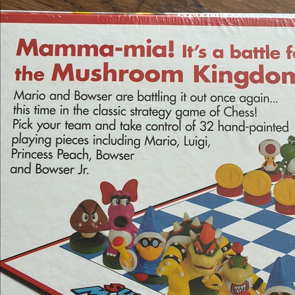 Nintendo Brand Nee Sealed Super Mario Chess Set Collection Edition - Picture 10 of 15